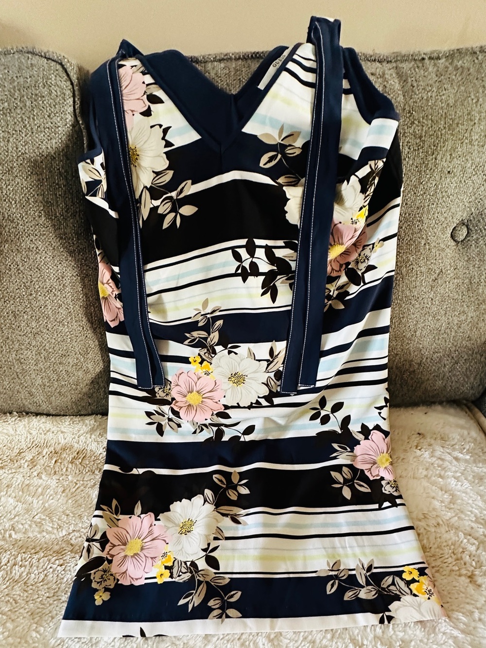 Guess Navy Top with Branded Tag